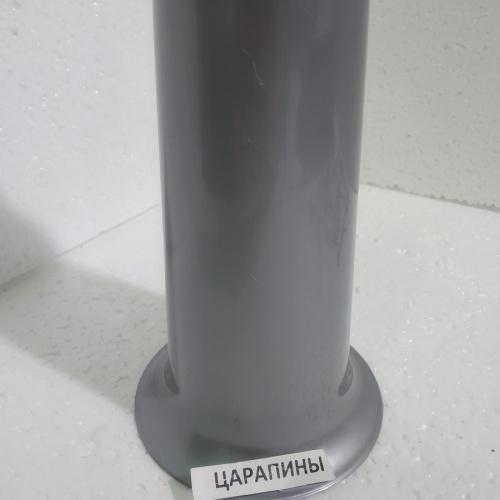 Ваза пластиковая со штырем (для газона), цвет под серебро, У 51-0001 фото 3