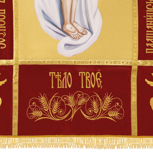 Плащаница Спасителя, бархат, 166х106 см фото 3 Плащаница Спасителя, бархат, 166х106 см фото 3