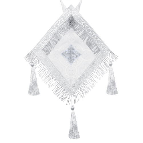 Палица иерейская, креп-сатин, церковный шёлк, 30х30 см фото 2