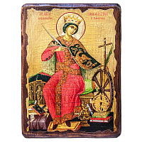 Икона великомученицы Екатерины Александрийской, под старину №2