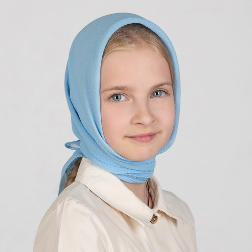 Платок, шелк крепдешин, 70х70 см фото 3