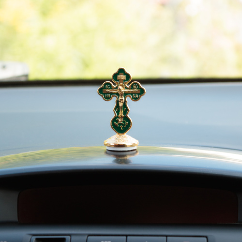 Крест в машину, металл, цвета микс, 3,1х5,2 см фото 3