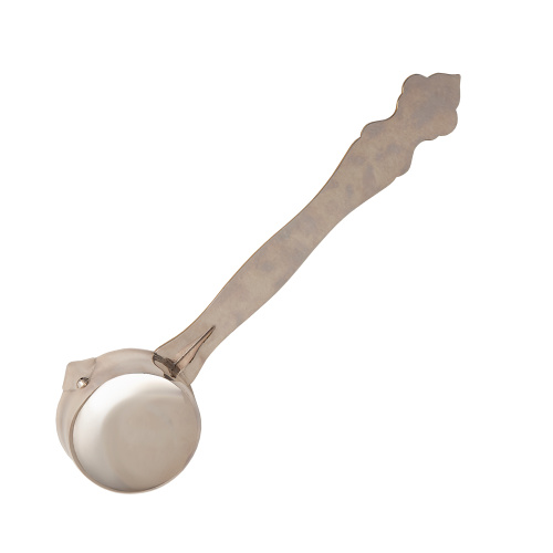 Ковш разливной из ювелирного сплава в серебрении с фрагментарной позолотой и фианитами, Ø 8,5 см фото 4