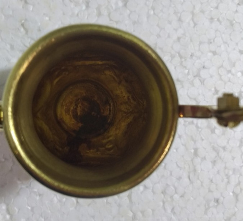 Чайник церковный для теплоты, латунь, высота 14 см, №1, У 13-0142 фото 6 Чайник церковный для теплоты, латунь, высота 14 см, №1, У 13-0142 фото 6