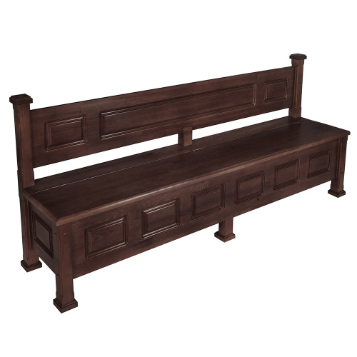 Скамья-сундук "Воронежская" темная, длинная, 200х45х90 см