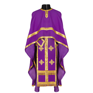 Иерейское облачение греческое фиолетовое (размер 52, рост 180 см)