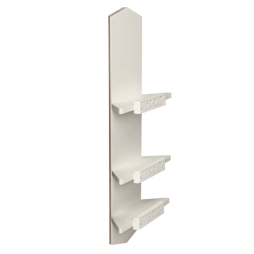 Полка для икон "Суздальская" угловая, цвет белый, 3 яруса фото 5