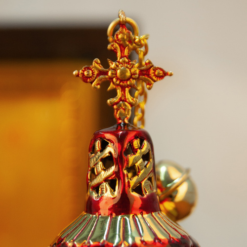 Кадило № 39, латунь, 13,5х28 см фото 5