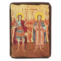 Икона Архангелов Михаила и Гавриила, под старину №4