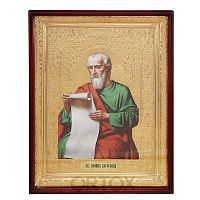 Икона большая храмовая апостола Иоанна Богослова, прямая рама