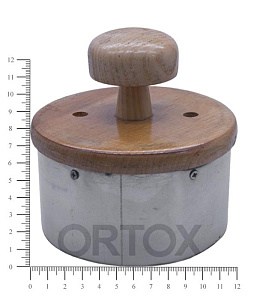Нарезка для просфор, Ø 110 мм (дерево, пищевая нерж. сталь)