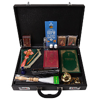 Требный чемодан с наполнением, кожзаменитель, 45х34х8,5 см