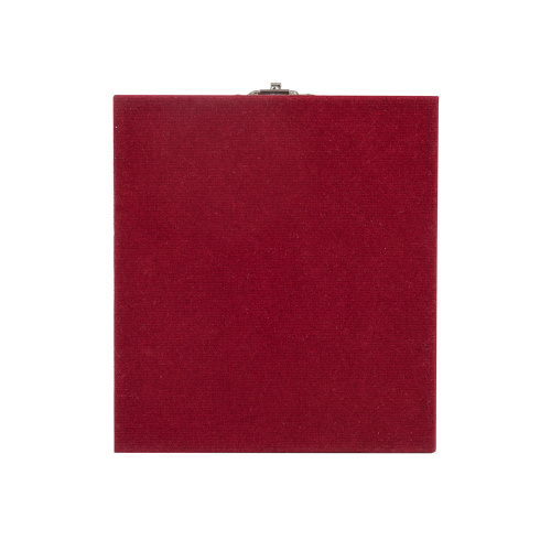 Футляр универсальный, 10х9х3 см, бордовый флок фото 9