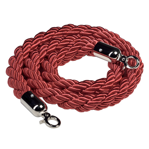 Плетеный канат ограждения красный фото 2