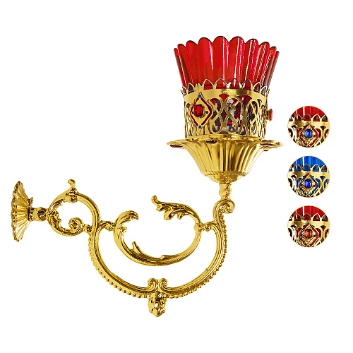 Лампада настенная на кронштейне, 20,5х19 см