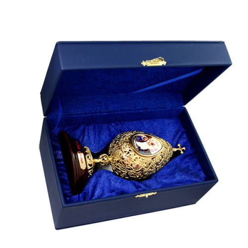 Яйцо из ювелирного сплава в позолоте "Пасхальное" фото 4