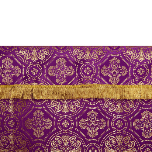 Облачение на престол фиолетовое, церковный шелк, 100х100х100 см фото 6