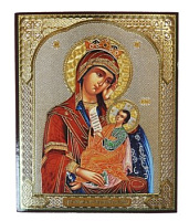 Икона Божией Матери "Утоли моя печали", 10х12 см, бумага, УФ-лак