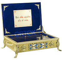 Ковчег для мощей с иконой, литье, 40х30х12 см, У-0429