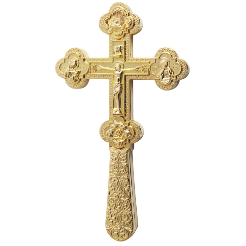 Крест требный, цинковый сплав, 12x21 см