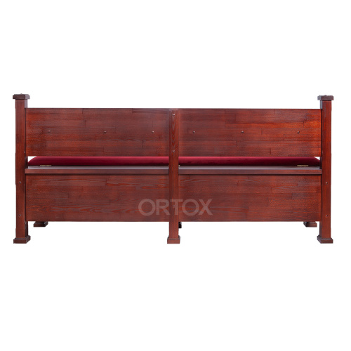 Скамья-сундук ʺМакарьевскаяʺ тёмная, 200х45х90 см фото 6