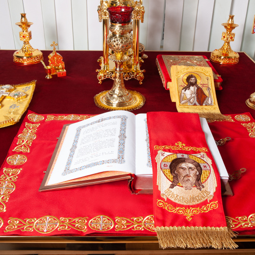 Закладка для Евангелия с иконой Спаса Нерукотворного, 160х14,5 см фото 3