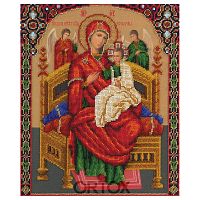 Набор для вышивания бисером "Икона Божией Матери "Всецарица", 25,5x30,5 см