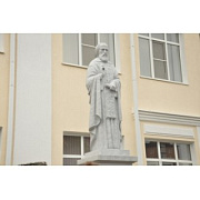 У стен православной гимназии в Черкесске открыт памятник преподобному Сергию Радонежскому