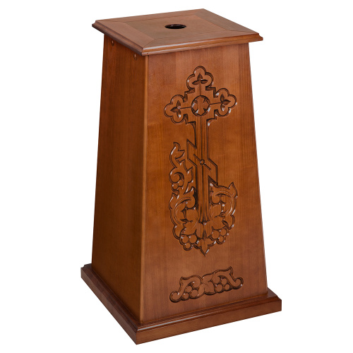 Подставка под хоругвь, крест, икону "Суздальская", цвет "кипарис"