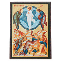 Икона Преображения Господня, МДФ, 6х9 см