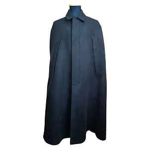 Пальто-накидка монашеская, черный кашемир (длина до 120 см)