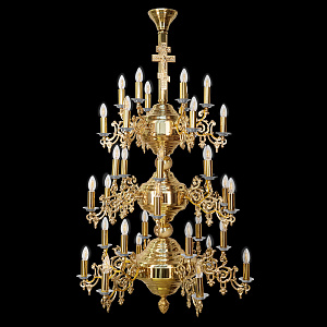 Паникадило "Фаворское" на 36 свечей, диаметр 95 см, высота 150 см (литье)