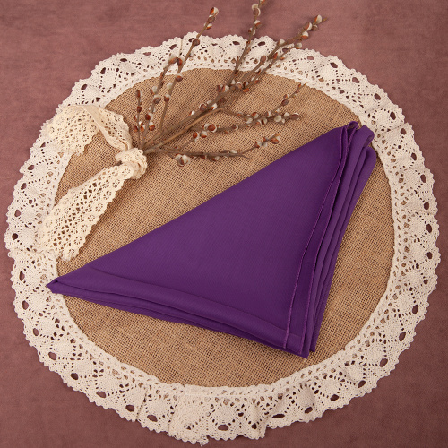 Платок, креп-шифон, цвета в ассортименте, 100х100 см фото 3