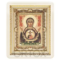 Икона Божией Матери "Знамение", 24х28 см, багетная рамка