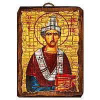 Икона блаженного Августина Иппонийского, 6,5х9 см, под старину