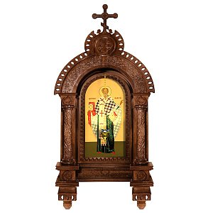 Киот настенный "Романовский", цвет "кипарис" (ясень, 118х261х23 см)