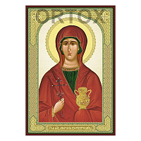 Икона великомученицы Анастасии Узорешительницы, МДФ, 6х9 см