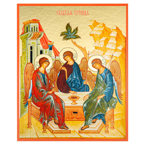 Комплект икон "Двунадесятые праздники" в киоте (широкий багет с золочением), 13 икон, 17,2х20,8 см, картон фото 10
