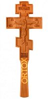 Крест требный прямоугольный резной малый, 8х23 см