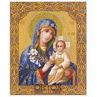 Набор для вышивания крестом "Икона Божией Матери "Неувядаемый цвет", 25x30,5 см