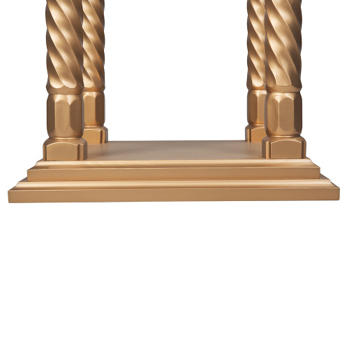 Аналой боковой "Суздальский" позолоченный, колонны, резьба, 46х46х135 см фото 8