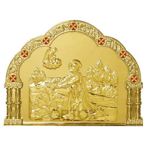 Облачение на престол "Золотые своды", литье, эмаль (высота 105 см) фото 4