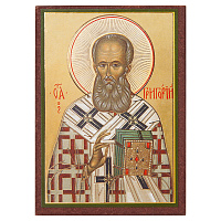 Икона святителя Григория Богослова, МДФ, 6х9 см