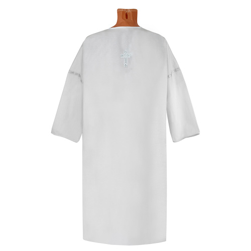 Рубашка для крещения мужская белая из плотной бязи, размер в ассортименте фото 6