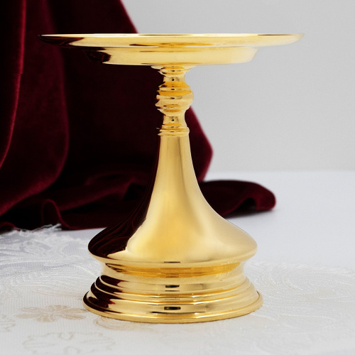 Дискос из ювелирного сплава в позолоте малый фото 3