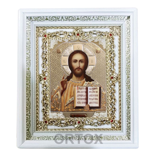 Икона Спасителя, 24х28 см, багетная рамка №1