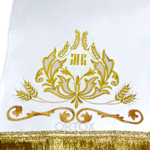 Рушник архиерейский вышитый "Корона", 210х40 см фото 12