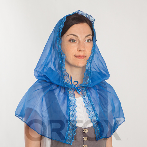 Неспадаемый платок (капор), шелк, размер универсальный, цвет в ассортименте фото 11