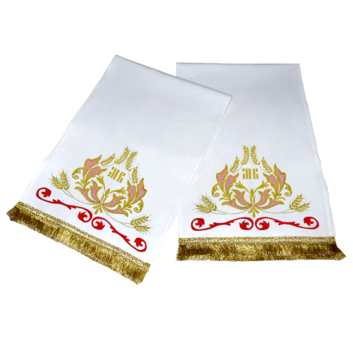 Рушник архиерейский вышитый "Корона", 210х40 см фото 3