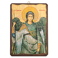 Икона Архангела Михаила, 13х17 см, под старину №1